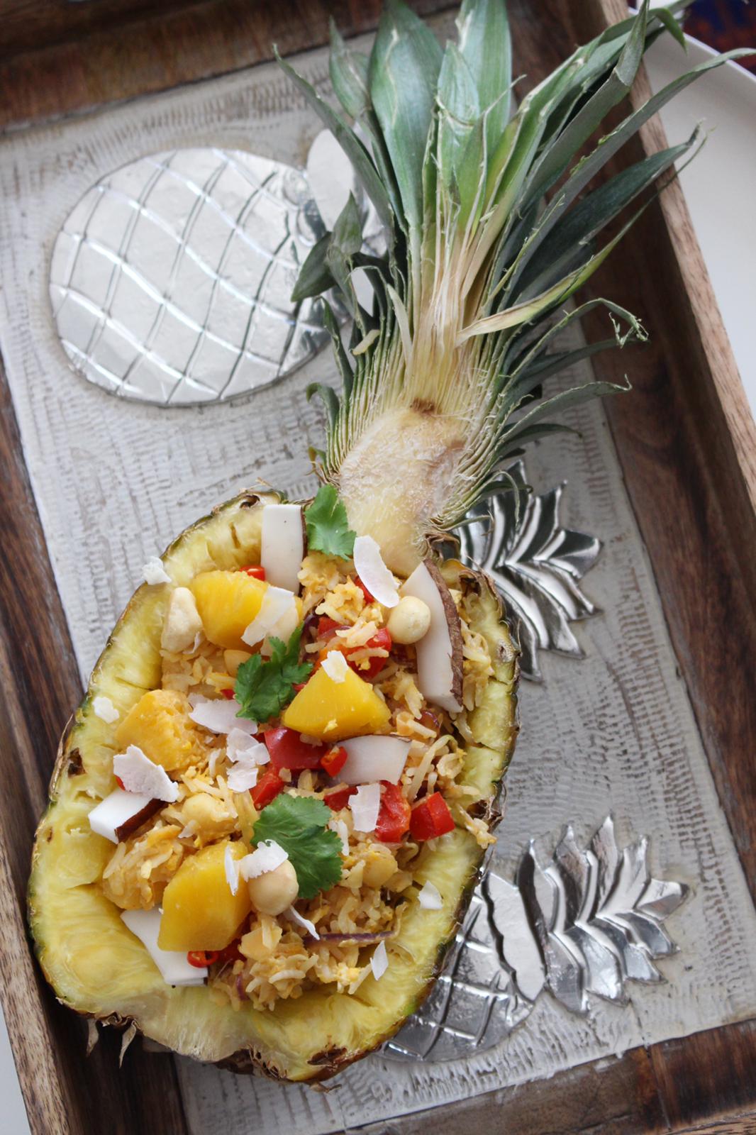 Fried Rice with Pineapple - gebratener Reis mit Ananas - Totally Anna